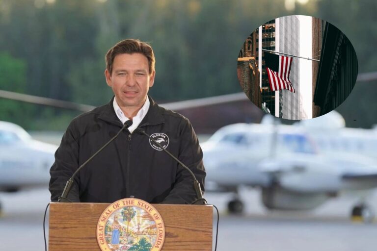Por qué Ron DeSantis ordenó izar las banderas a media asta este 13 de marzo en Florida