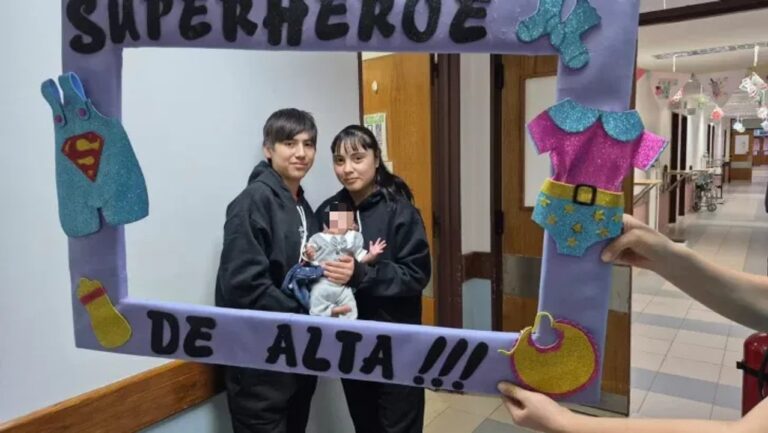 Tras 90 días internado, dieron de alta a Ángel: el bebé que fue dado por muerto y sobrevivió en Santa Cruz