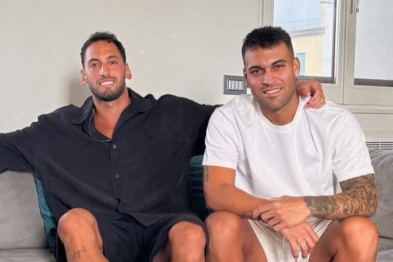 Llegó la paz a Inter: Lautaro Martínez y Hakan Calhanoglu se reconciliaron