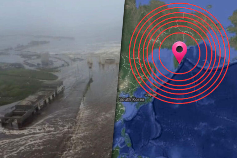 Las imágenes más impactantes del tsunami tras el terremoto en Rusia