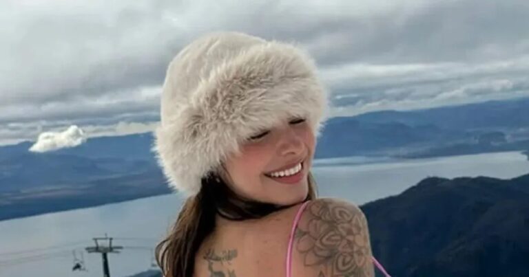 Insólito: una modelo e influencer hizo una sesión en la Patagonia con poca ropa y terminó con hipotermia